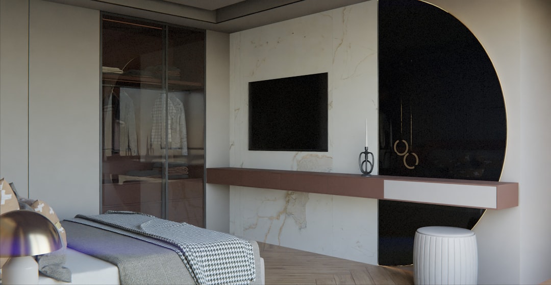 Photo bedroom floor lamp