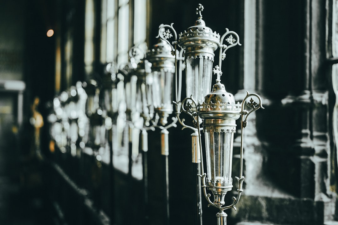 Photo brass wall sconces