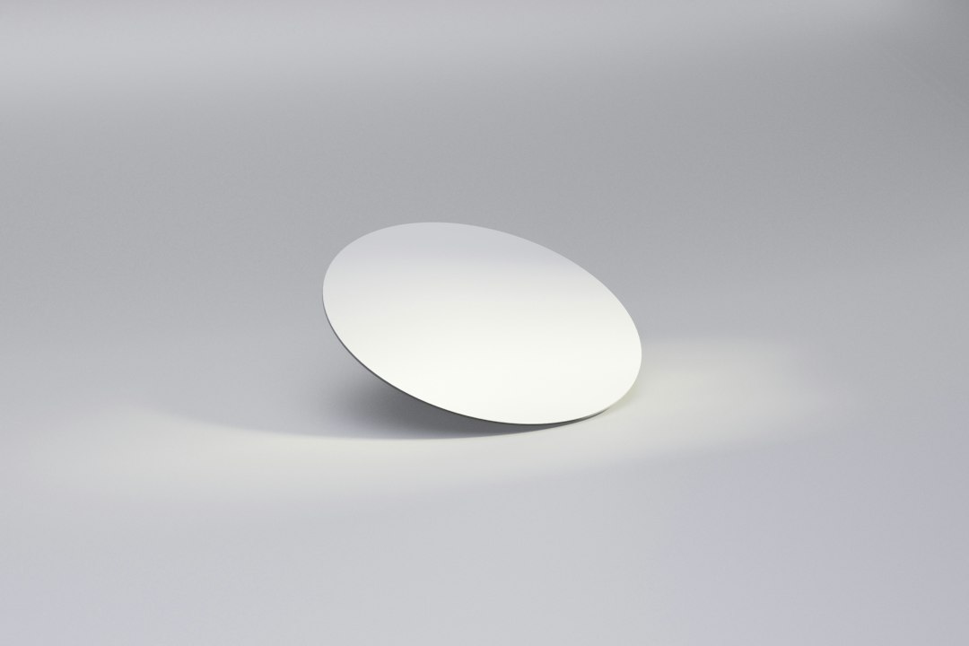 Photo slim white ceramic flush mount nursery light
